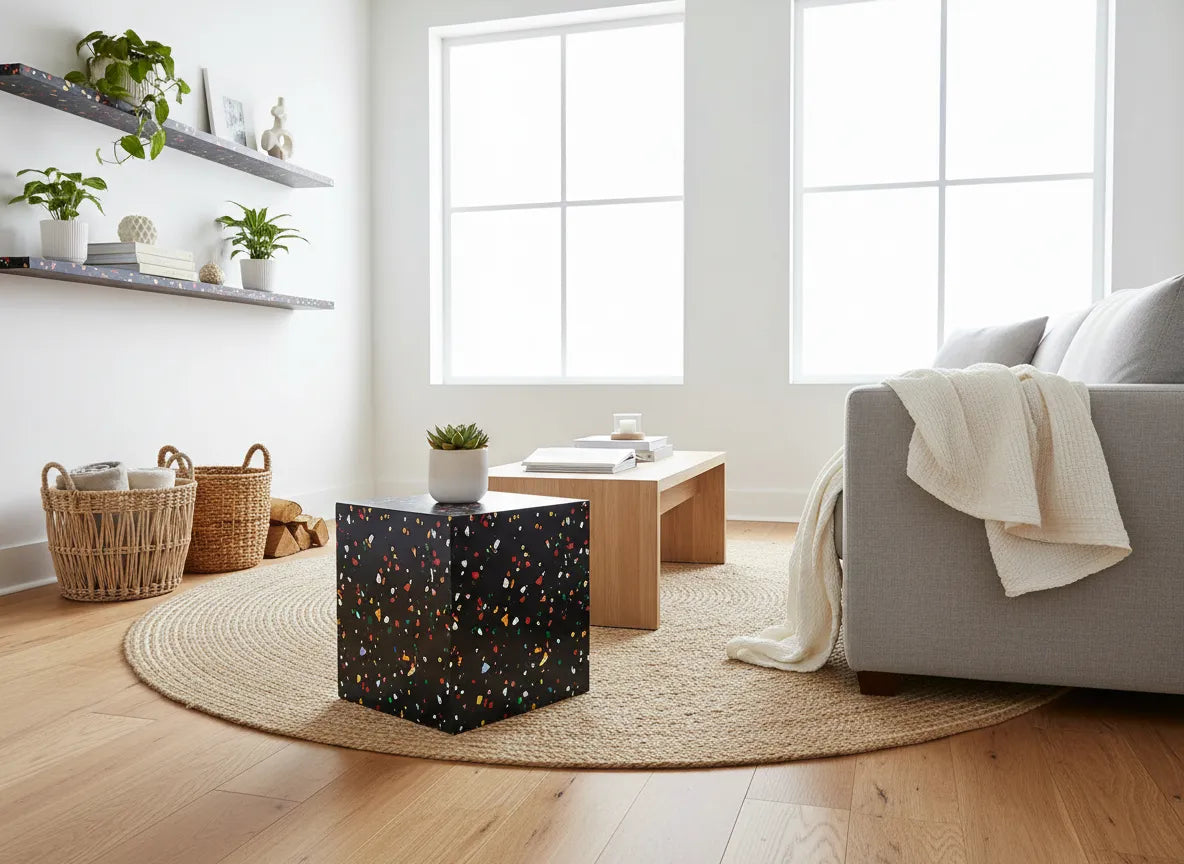 Stool made from recycled plastic sheets - Rimalto Design