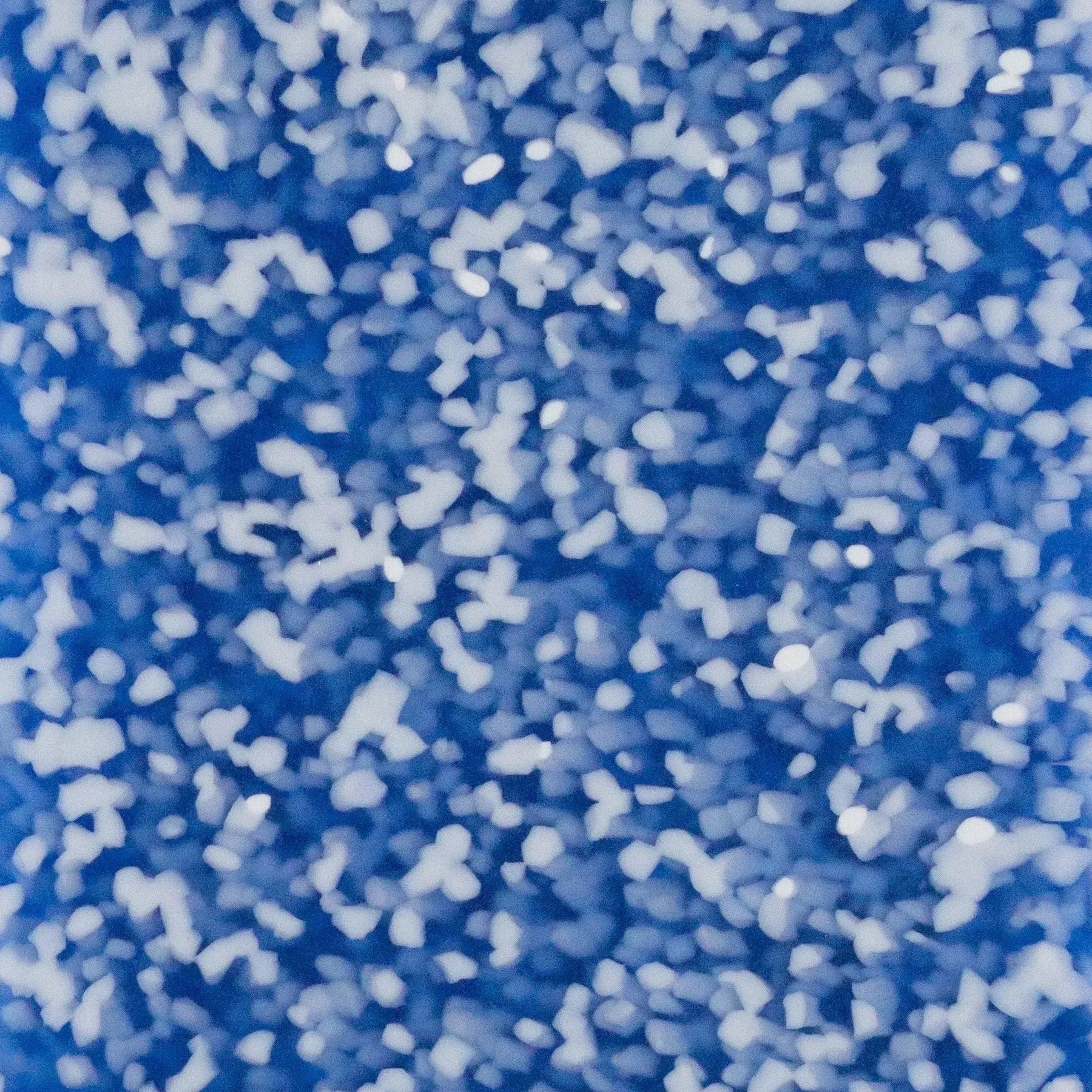 Blue and white speckled pattern rPETG recycled plastic panel