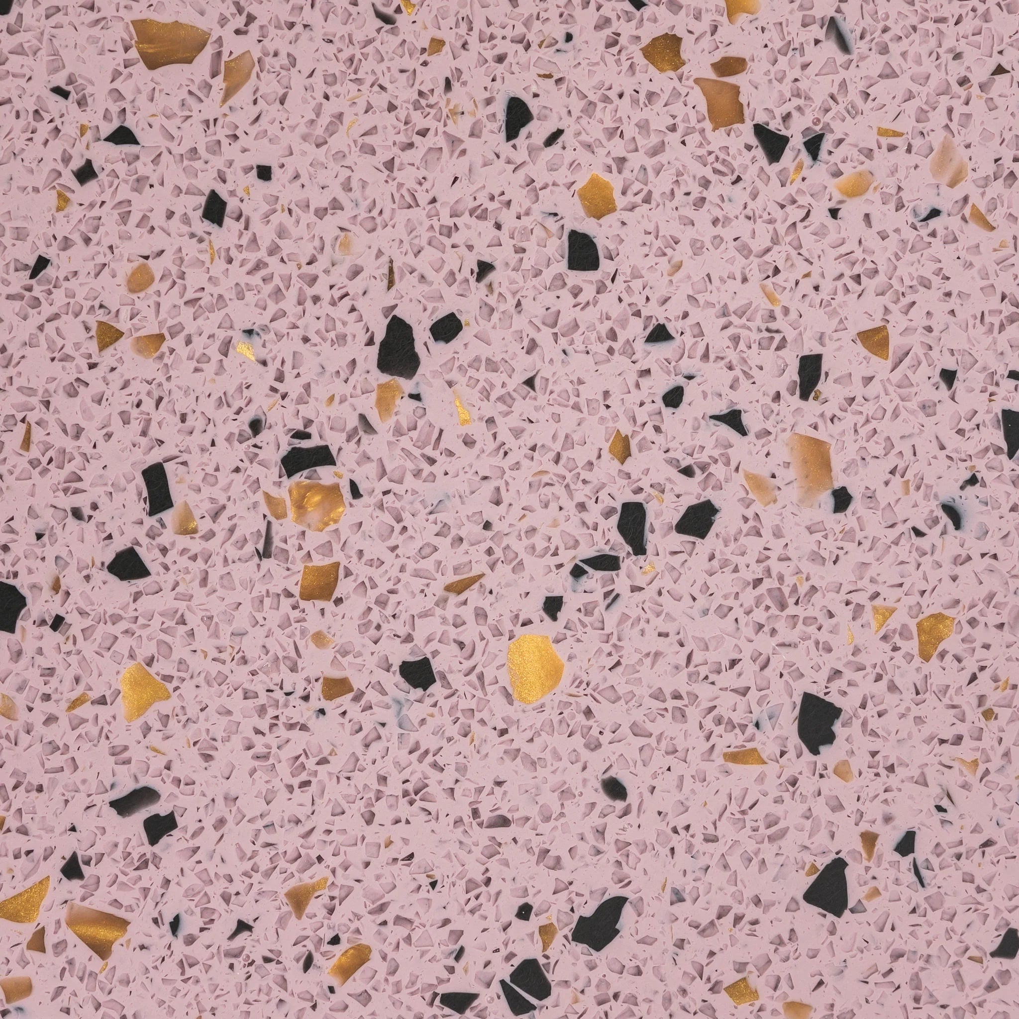 Pink terrazzo pattern with multicolored chips - Polymer sheet