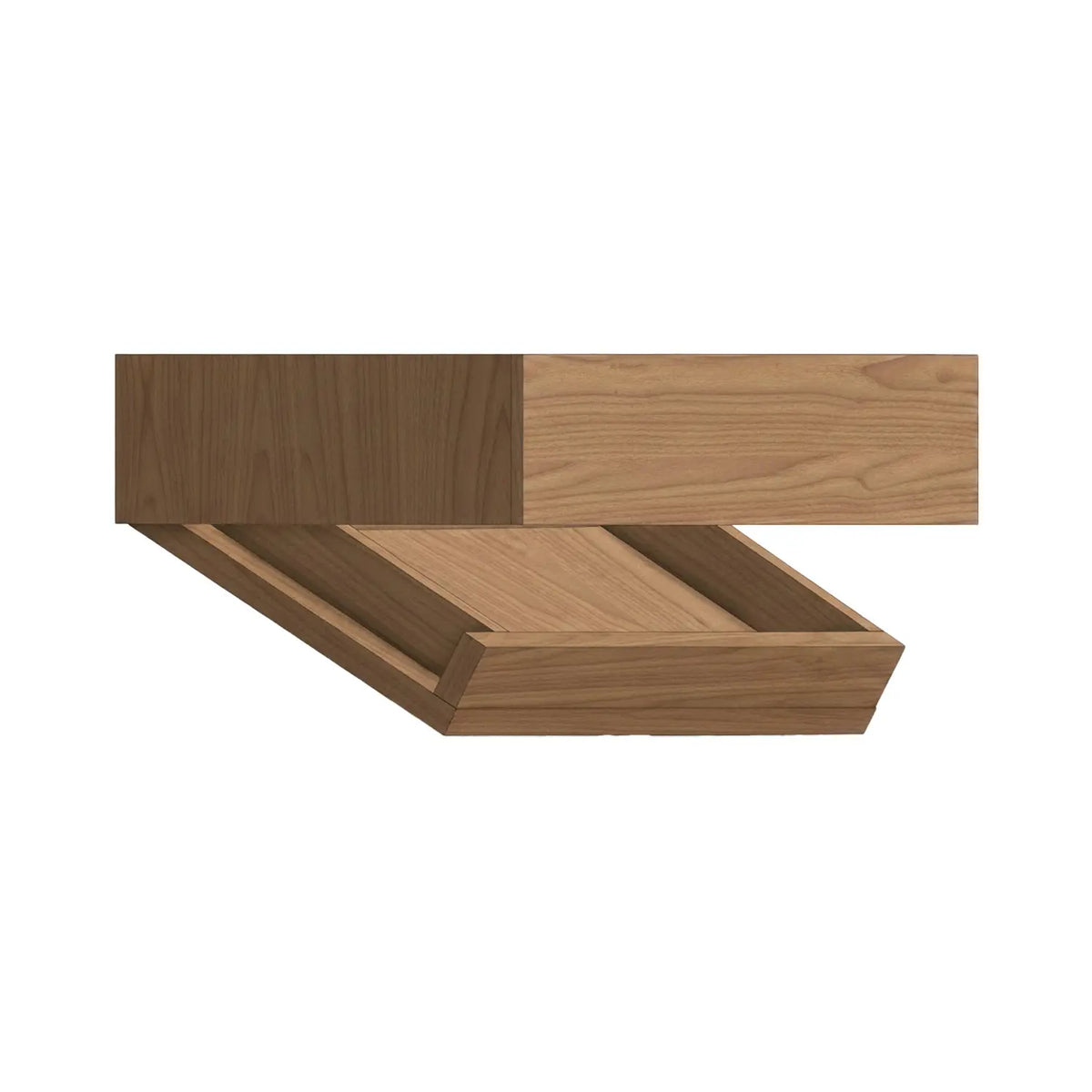 RNI-0004 Wall Shelf with Drop-Down Compartment