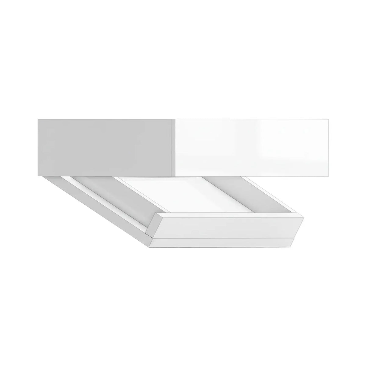 RNI-0004 Wall Shelf with Drop-Down Compartment